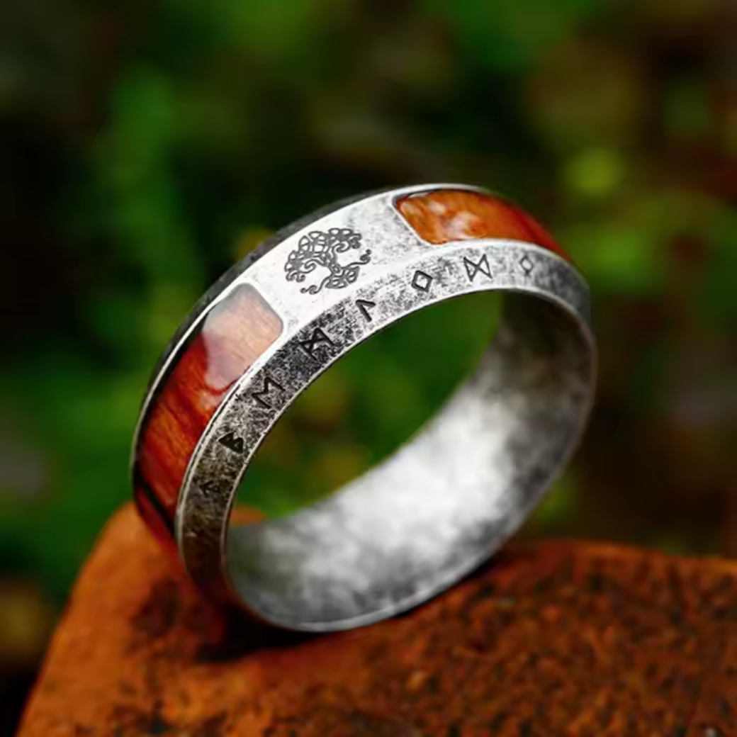 Anello Heritage in Legno di Ferro