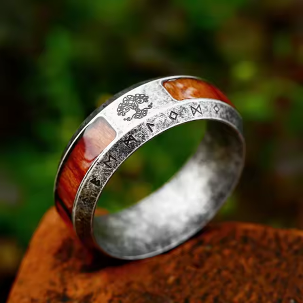 Anello Heritage in Legno di Ferro