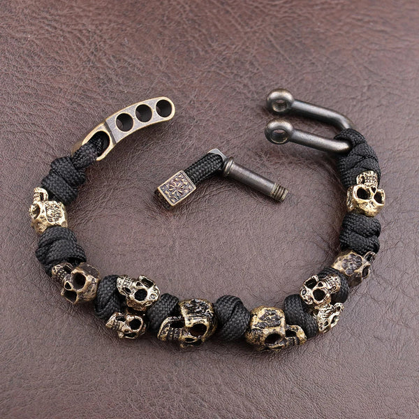 Memento — Bracciale Paracord con Teschio