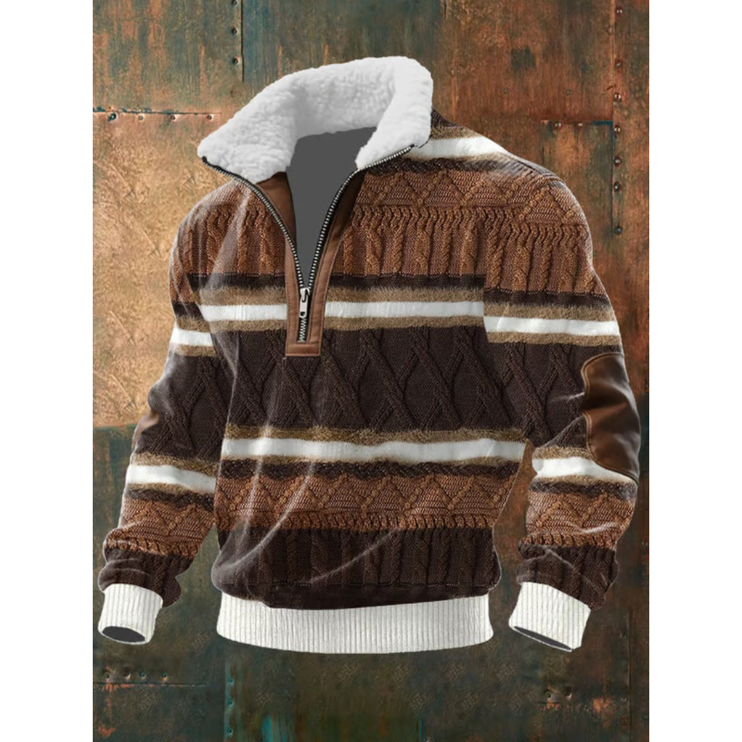 PULLOVER IN FLEECE CON COLLO ALTO