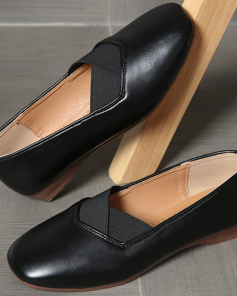 Delphine™ | Ballerine con cinturini incrociati e punta quadrata