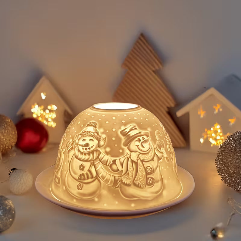 Amici di Natale | Portacandela in Porcellana