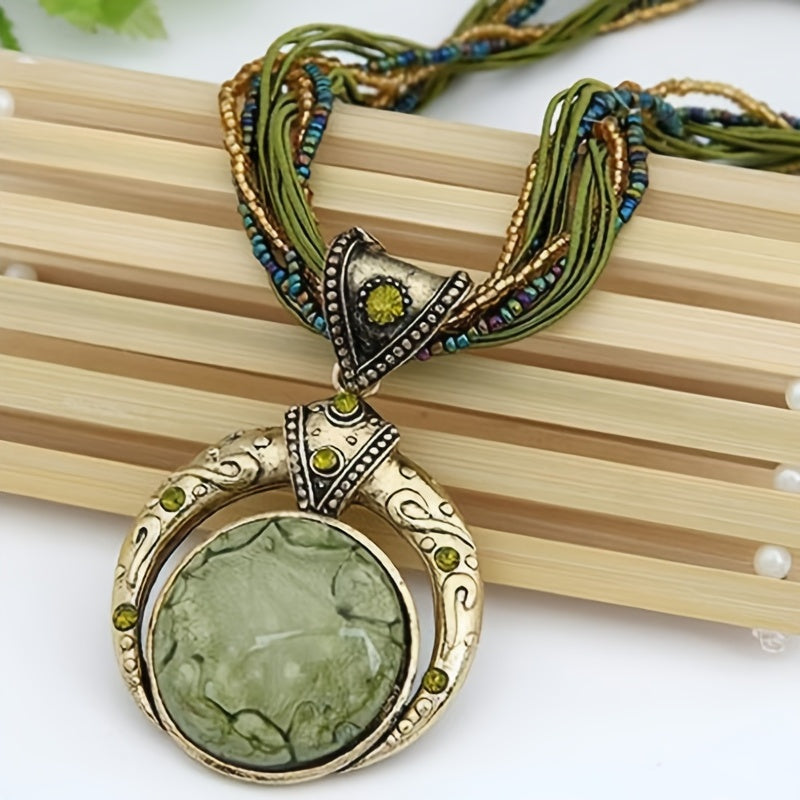 Collana bohemien con pendente