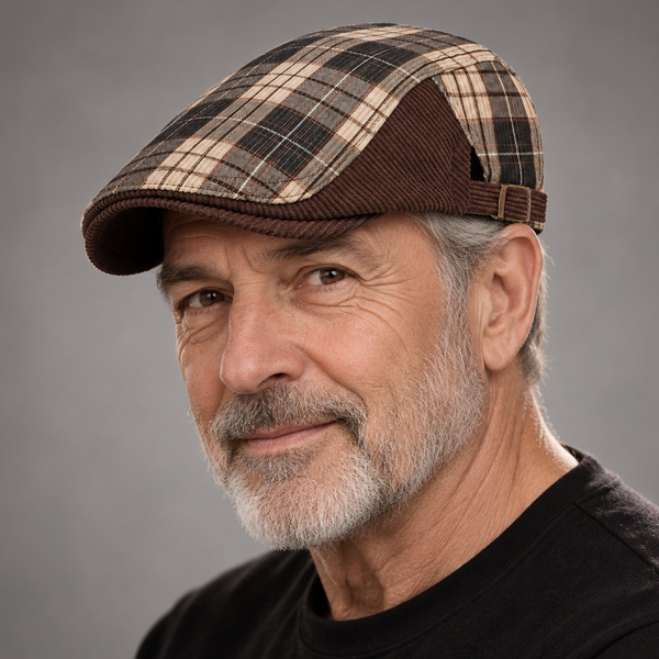 Cappello da Guida a Quadri Crawford