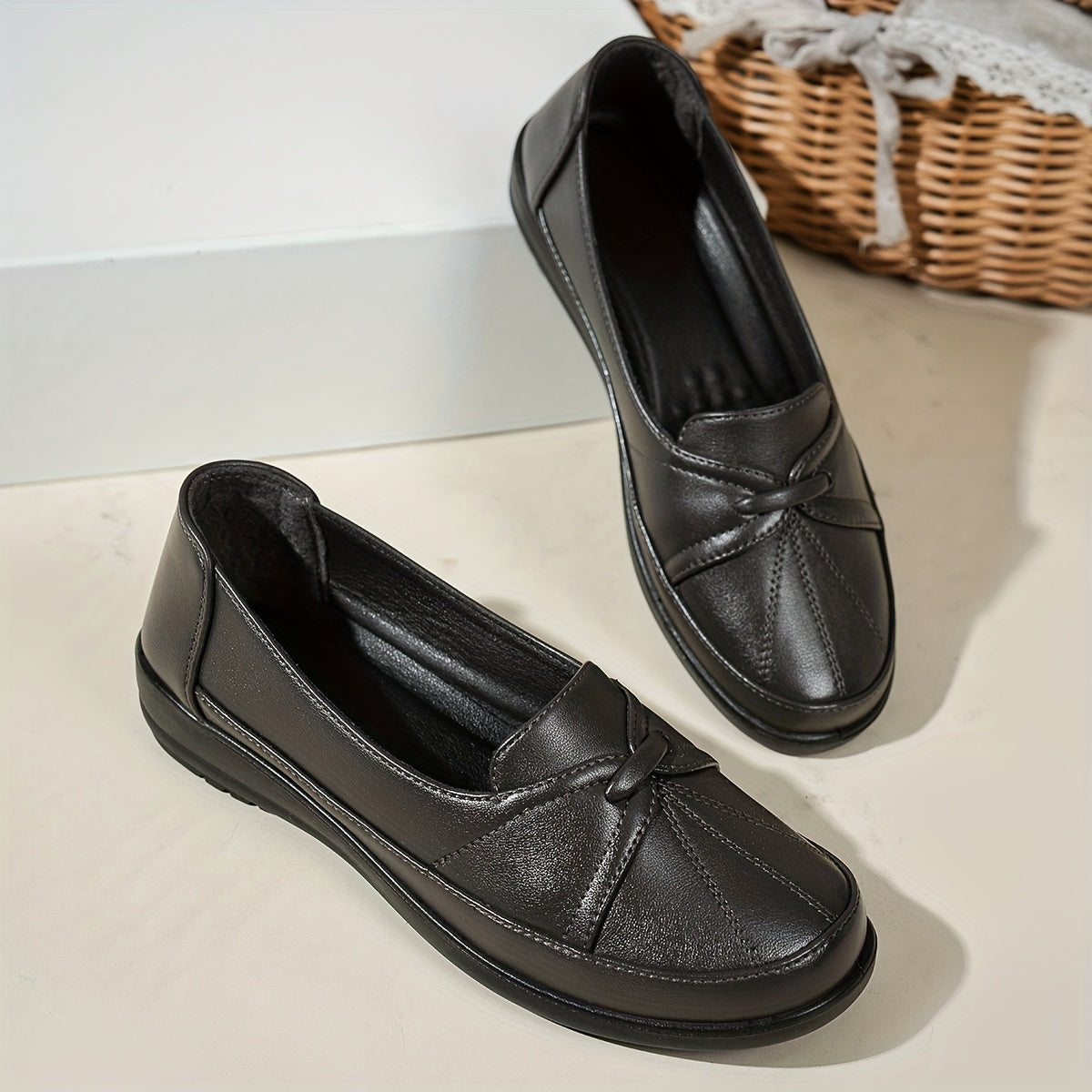 Prudence™ | Mocassini Comfort con Dettaglio a Nodo