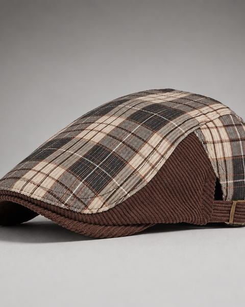 Cappello da Guida a Quadri Crawford