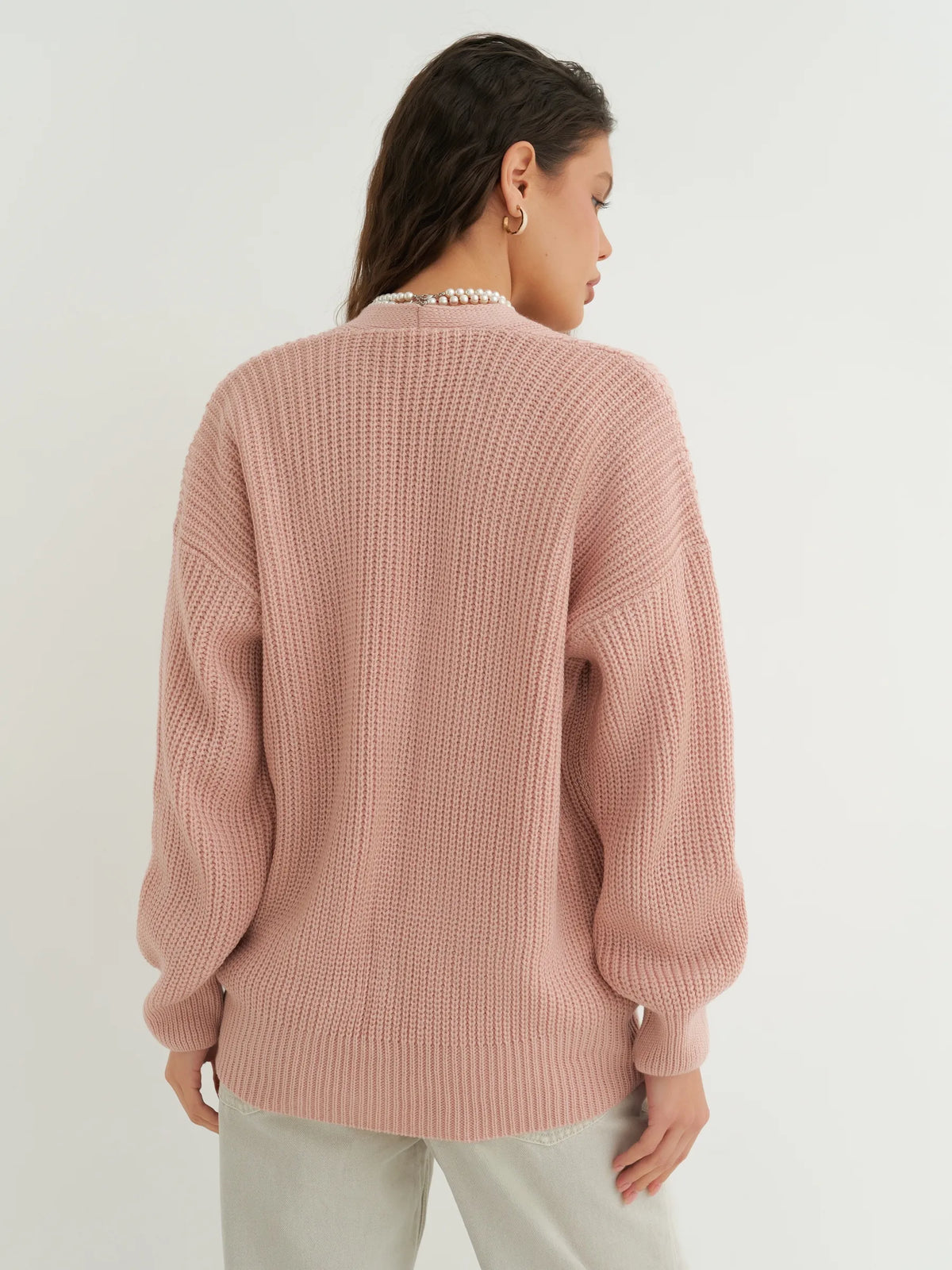 Maëlle | Cardigan corto con bottoni in maglia