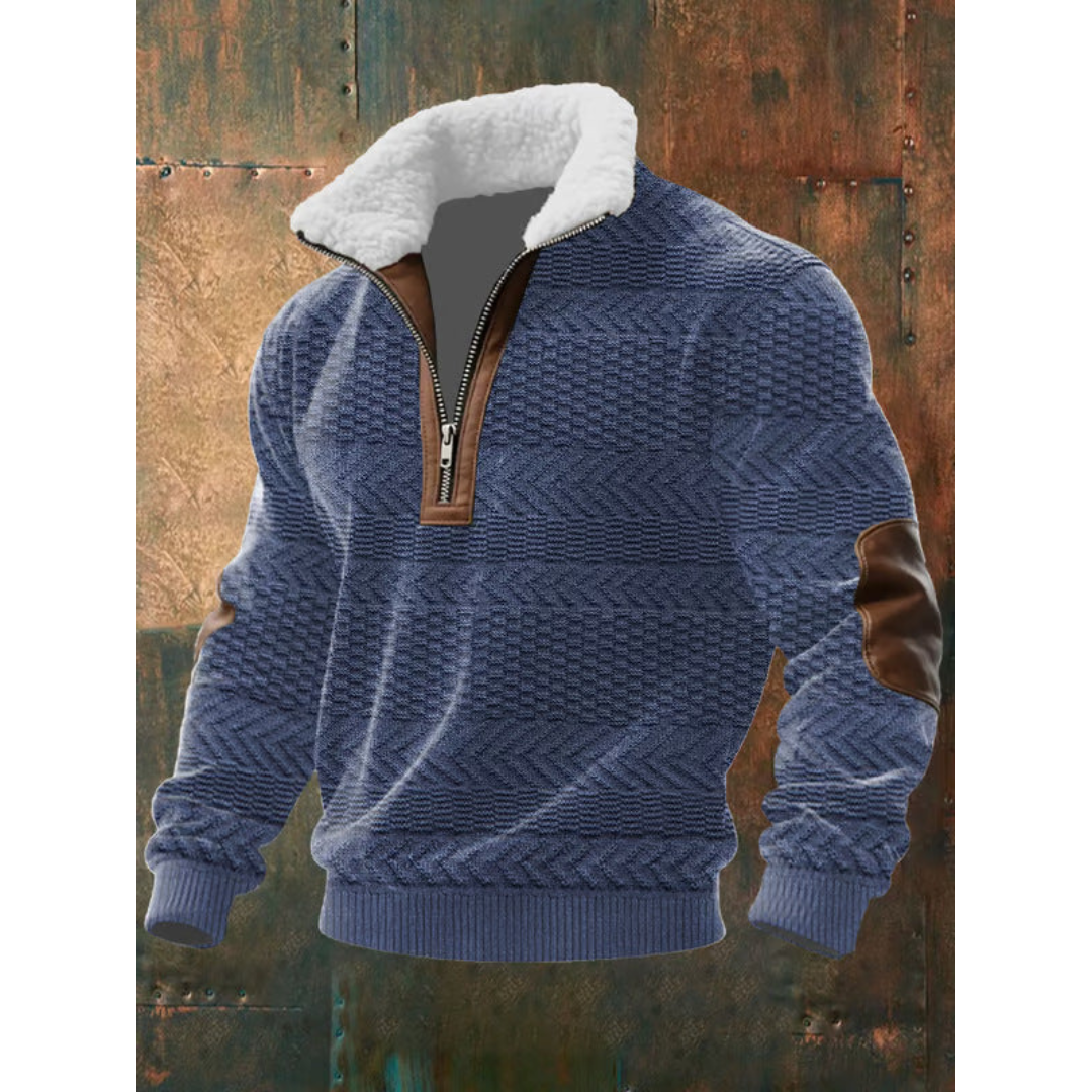 PULLOVER IN FLEECE CON COLLO ALTO