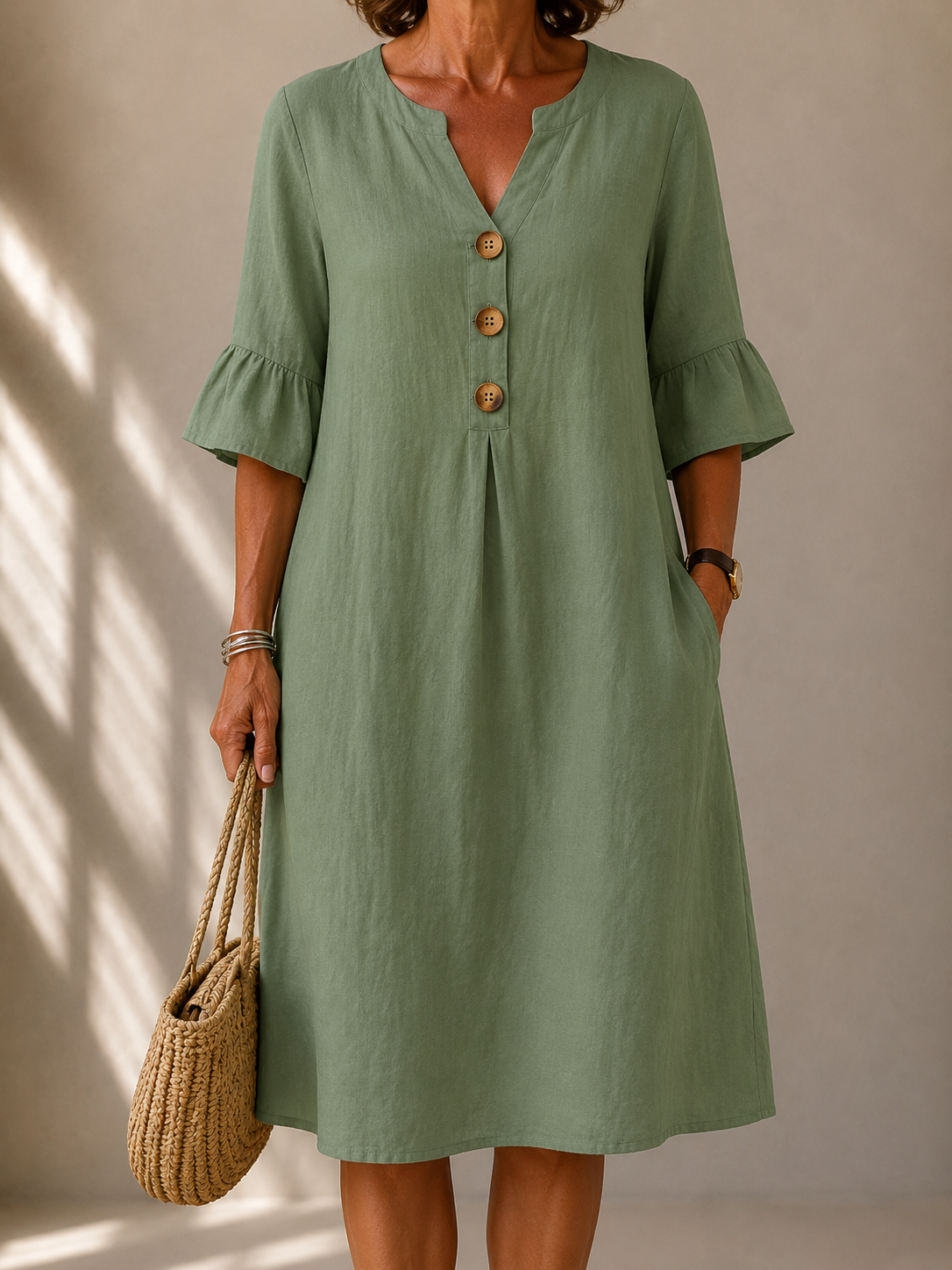 Margaret™ | Abito a Bottoni