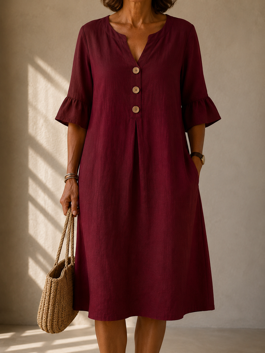 Clara™ | Vestito a Pulsante