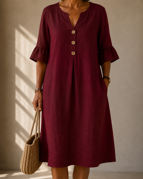 Clara™ | Vestito a Pulsante