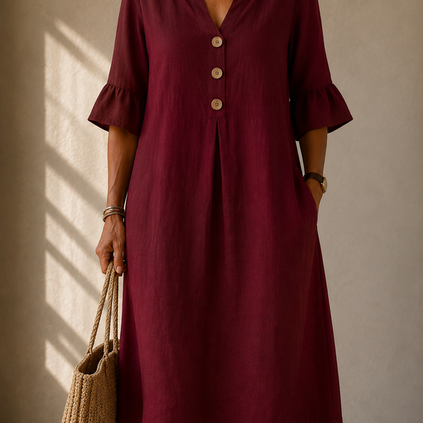 Clara™ | Vestito a Pulsante