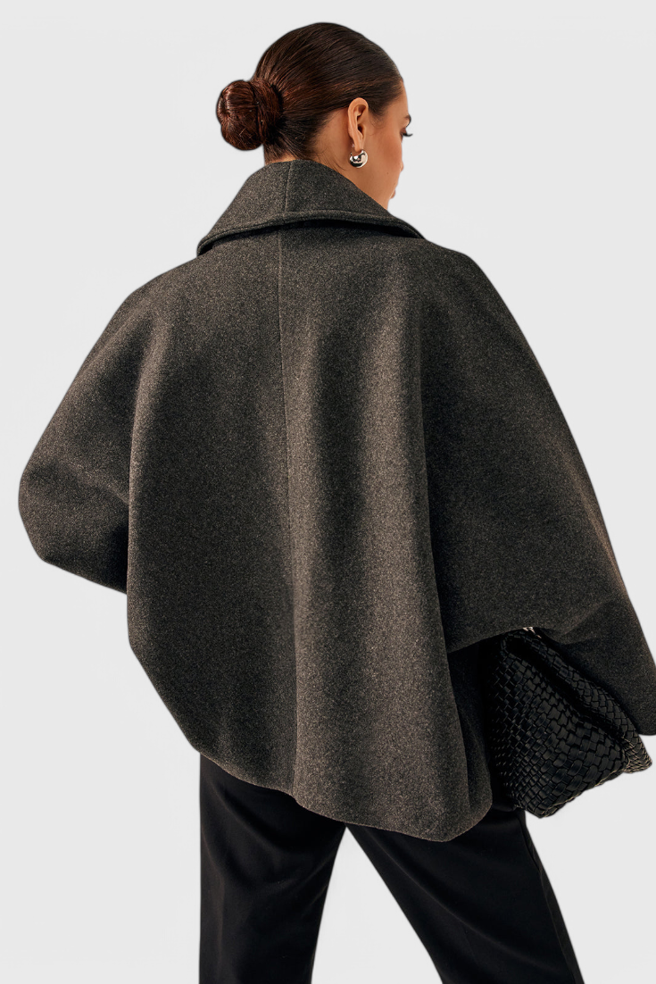 Penelope | Cappotto Oversize con Collo a Sciarpa