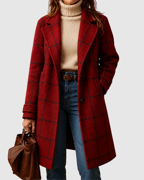 Laura | Cappotto Classico a Quadri