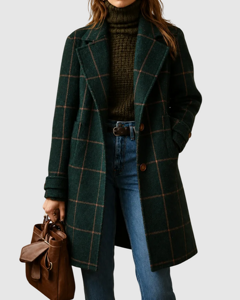 Laura | Cappotto Classico a Quadri
