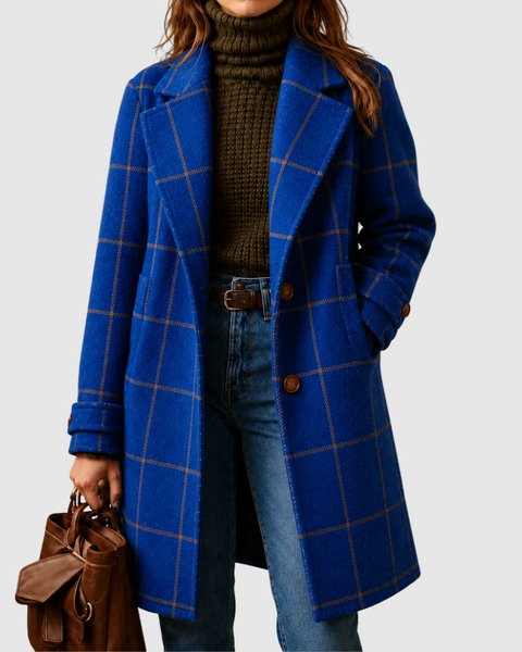 Laura | Cappotto Classico a Quadri