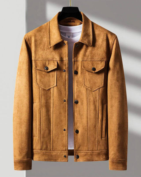 Giacca Retro in Suede Beverly