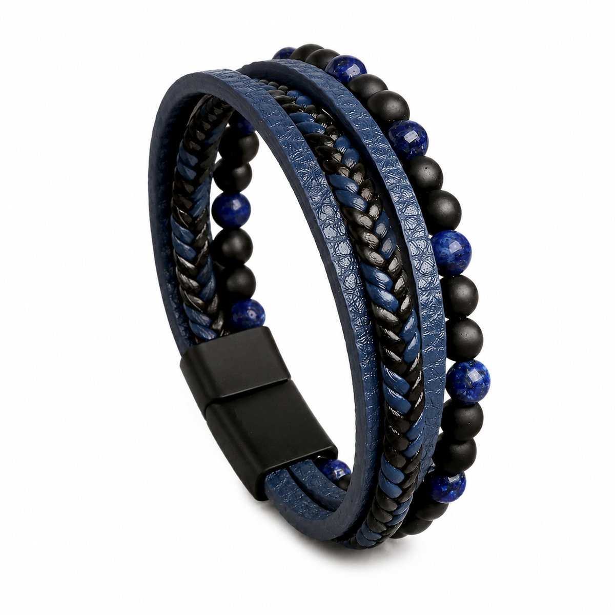 Nomad Stone – Bracciale multistrato con pietre naturali – immagine 4