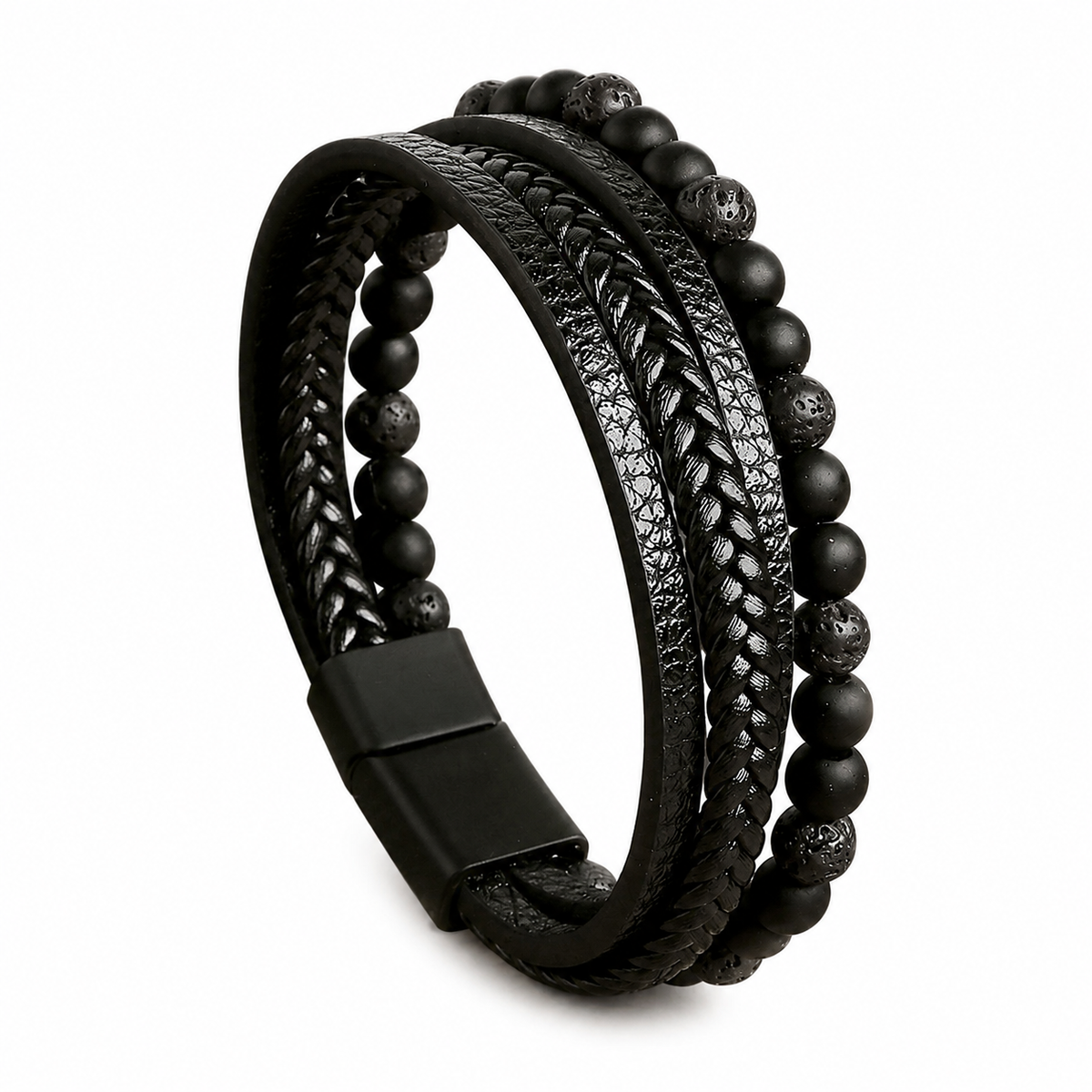 Nomad Stone – Bracciale multistrato con pietre naturali – immagine 5