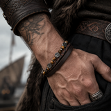 Radici di Yggdrasil – Bracciale multistrato con albero della vita – immagine 3