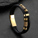 Vegvisir – Bracciale in pelle con bussola e nodo celtico – immagine 12