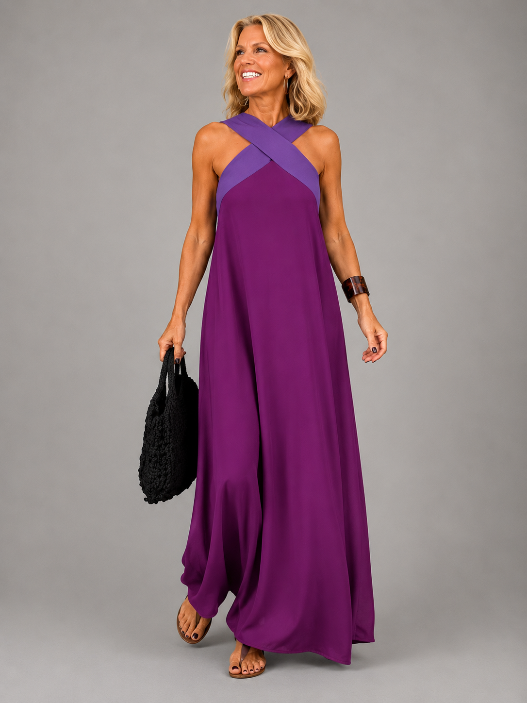Antonietta | Abito Maxi Eleganza Incrociata