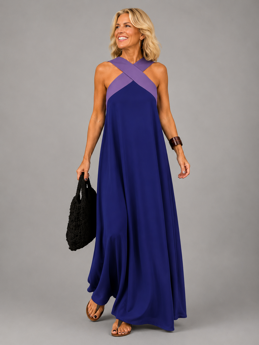 Antonietta | Abito Maxi Eleganza Incrociata