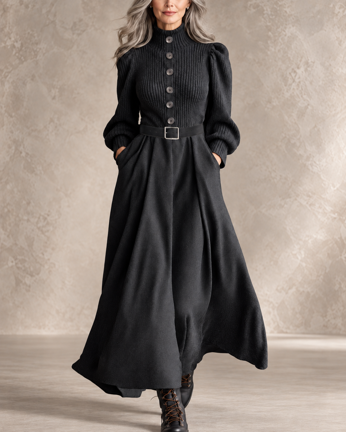 NOEL | ABITO INVERNALE VINTAGE CON TASCHINI