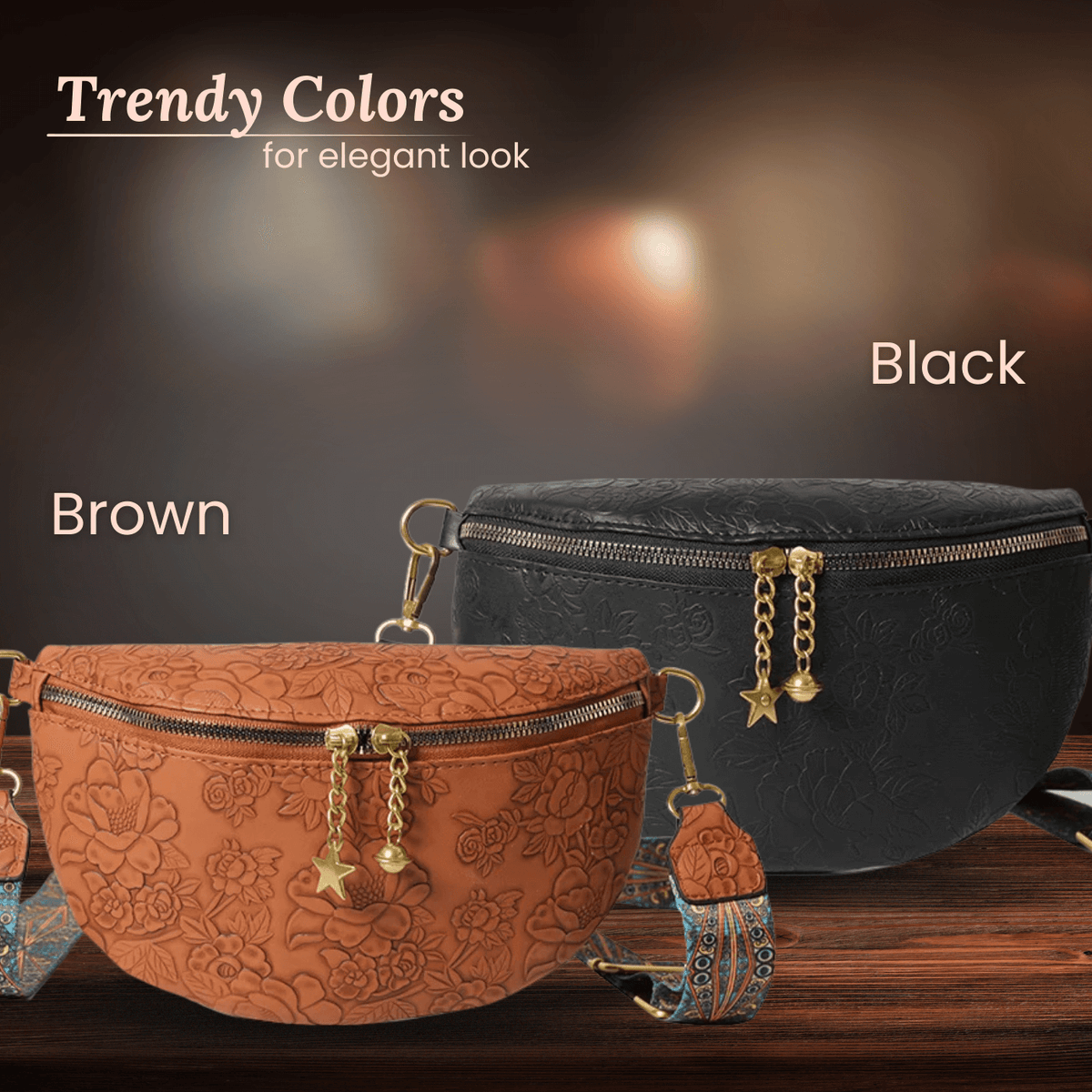 Charm Embossato di Filomena | Borsa a Spalla