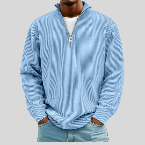 Pullover Bennett a Mezzo Zip a Costine