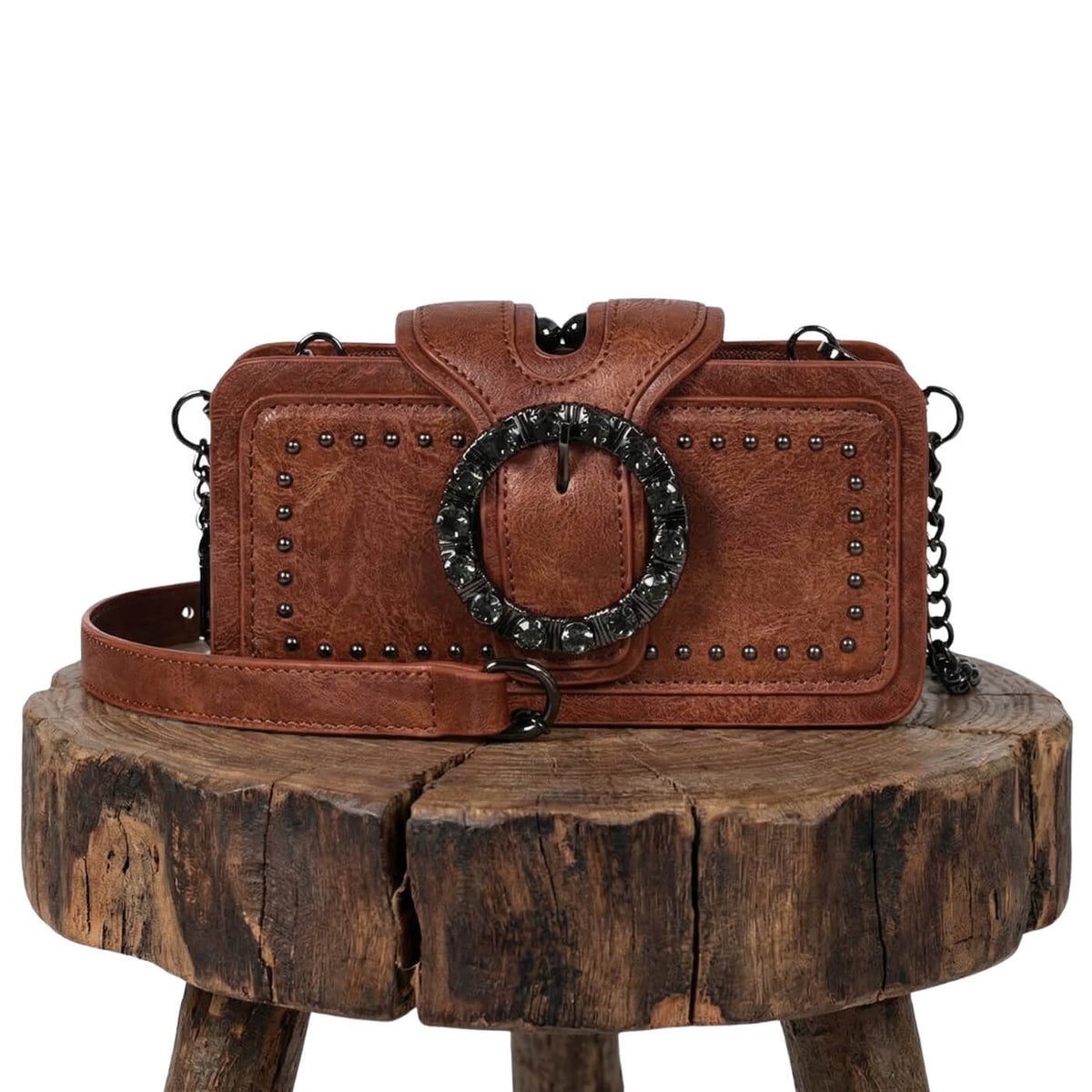 Borsa a Clutch con Borchie di Margherita