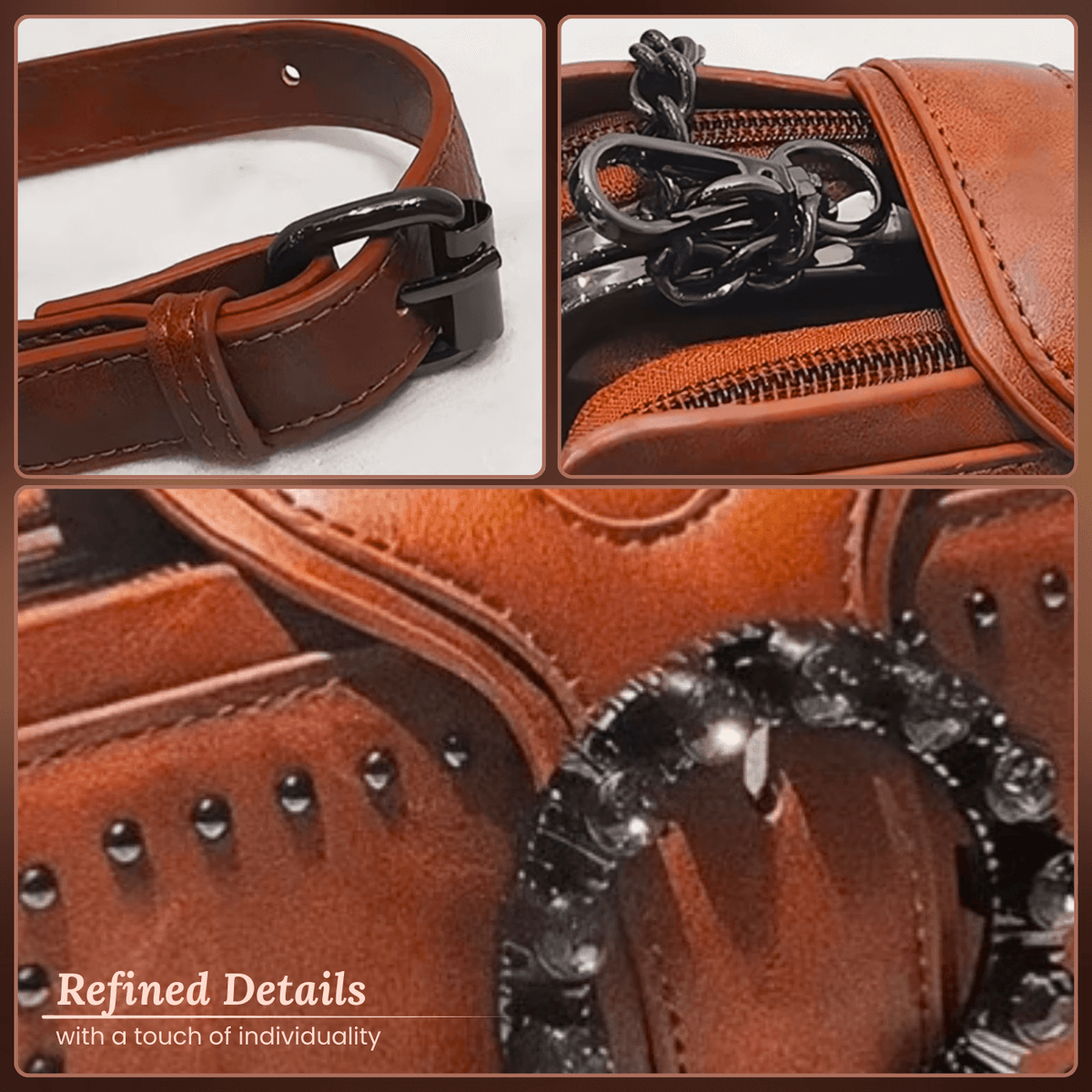 Borsa a Clutch con Borchie di Margherita
