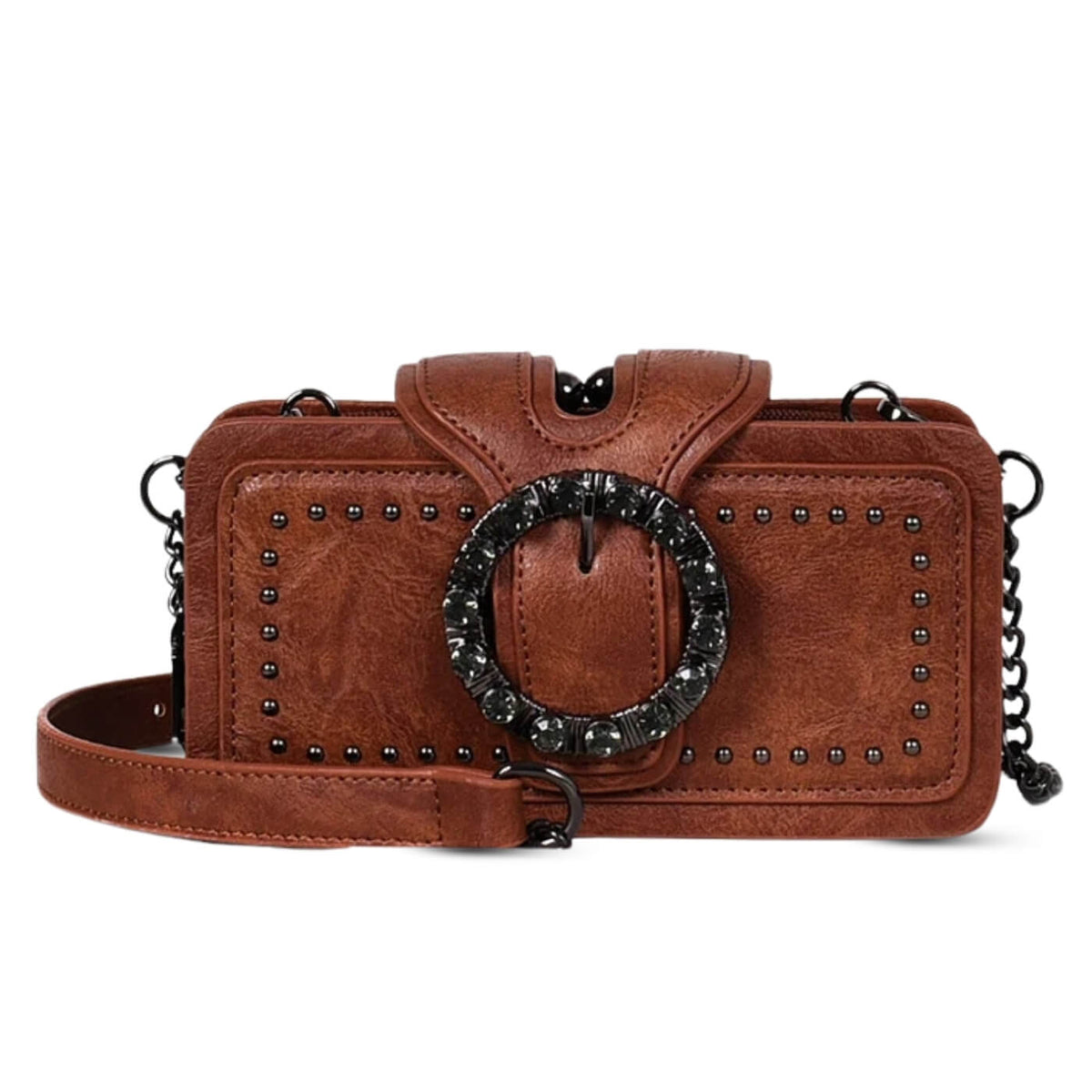 Borsa a Clutch con Borchie di Margherita
