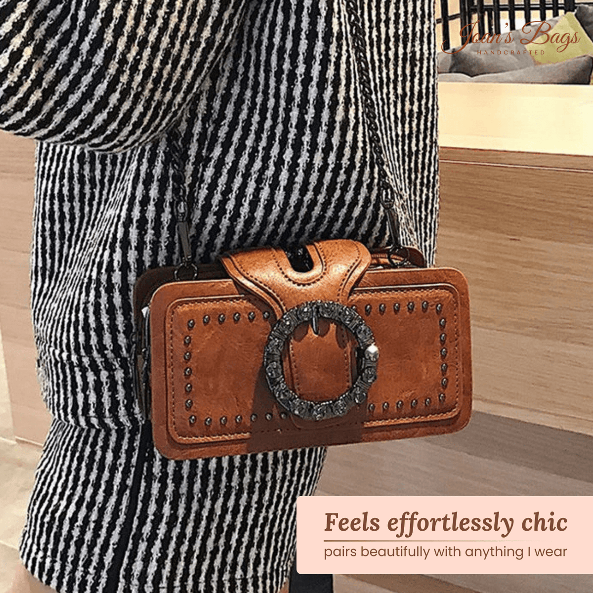Borsa a Clutch con Borchie di Margherita