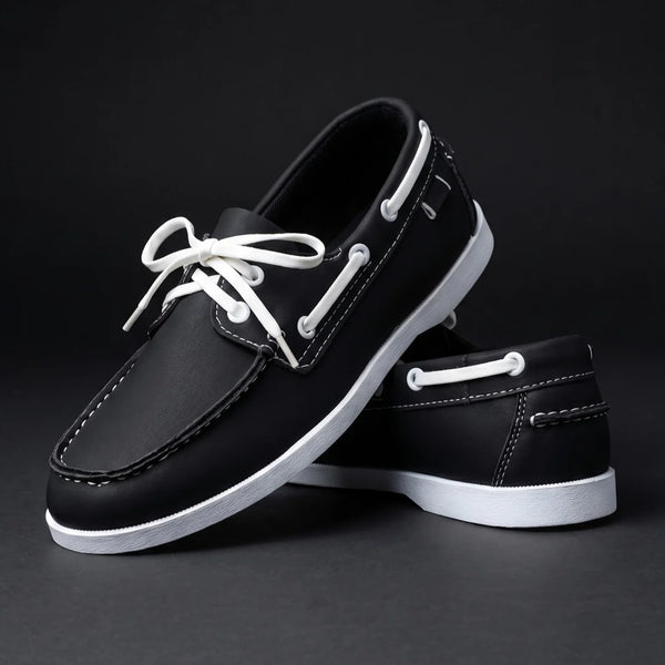 Scarpa Nautica in Pelle Bicolore – Suola Comfort