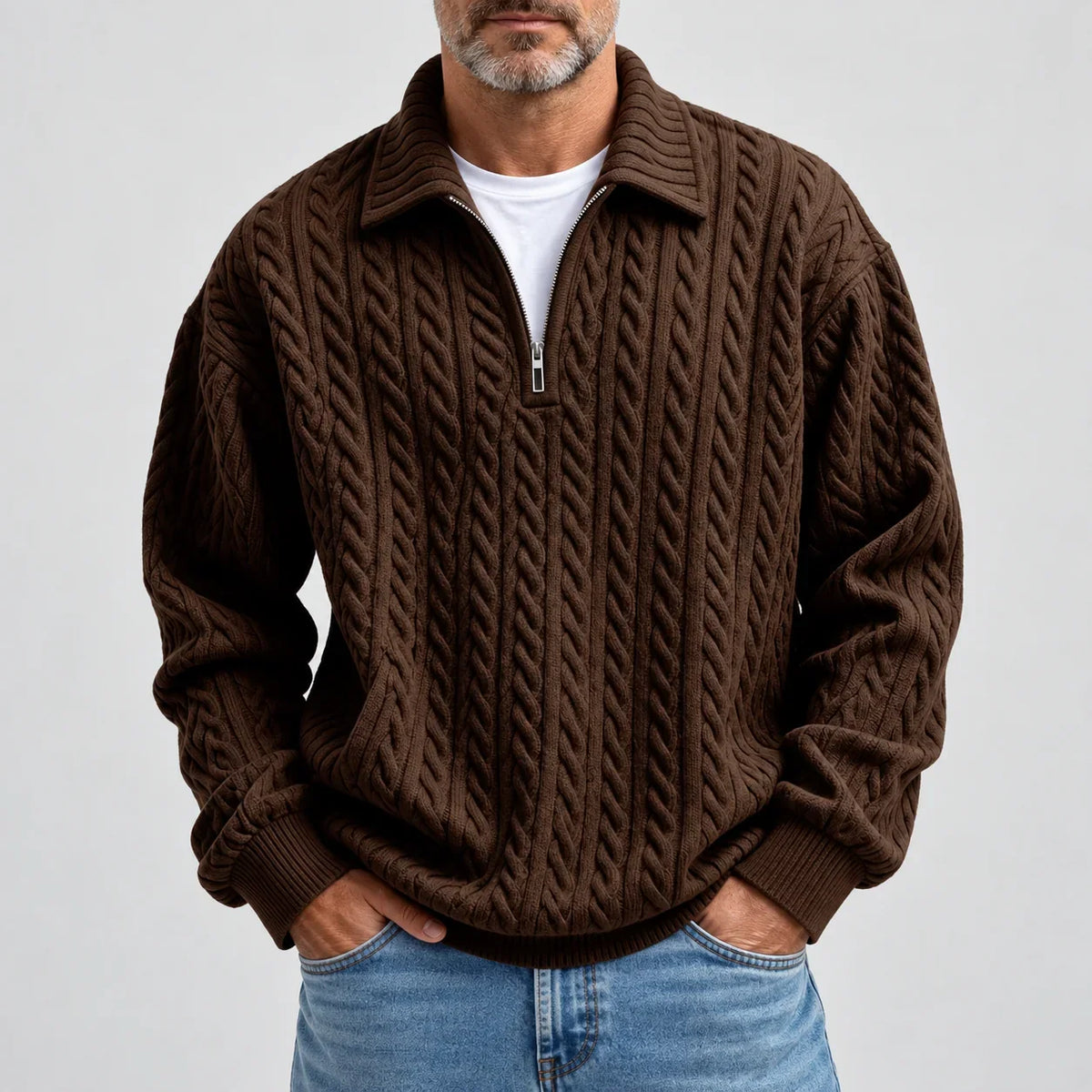 Maglione a Treccia Hugo
