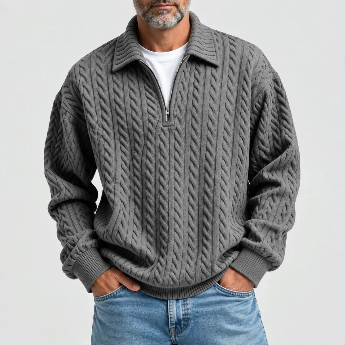 Maglione a Treccia Hugo