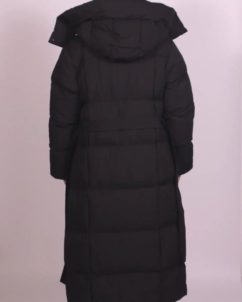 Carmen - Cappotto Puffer Lungo con Cintura