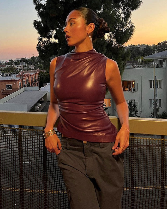 VELARA | Top in Pelle Luxe
