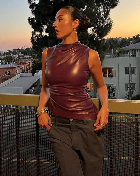 VELARA | Top in Pelle Luxe