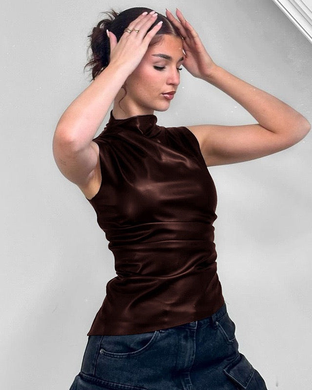 VELARA | Top in Pelle Luxe