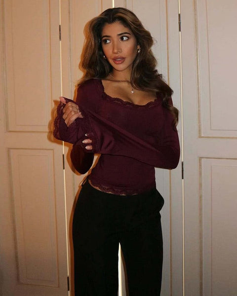 VELARA | Top con Pizzo