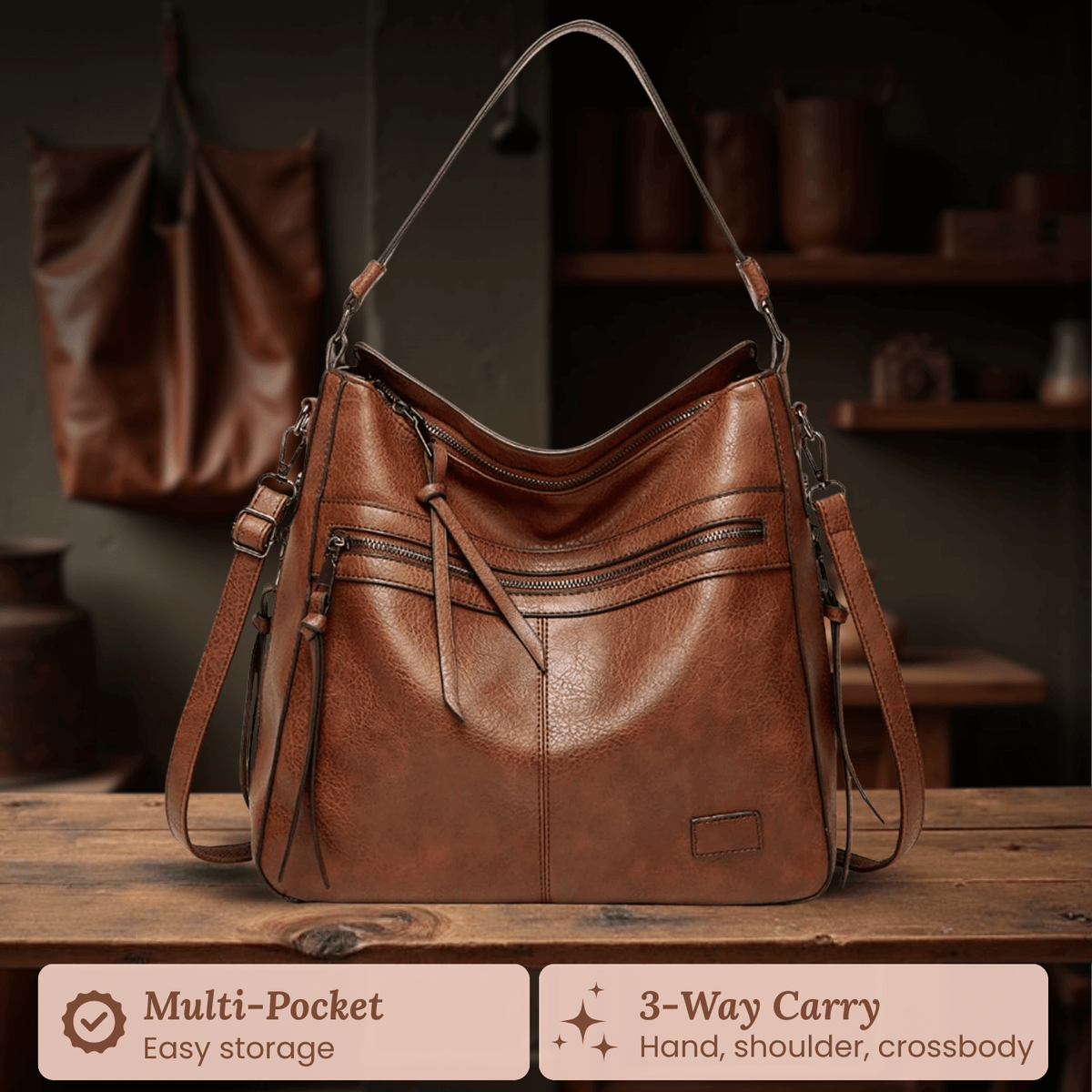Borsa a Spalla di Serena | Zip Carry