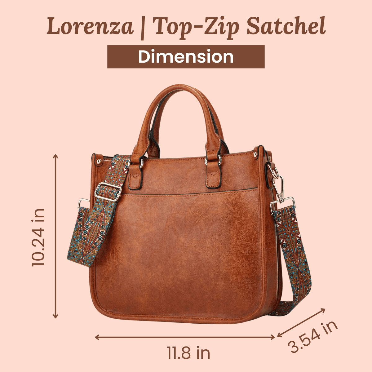 Borsa a Tracolla con Pattern di Irene