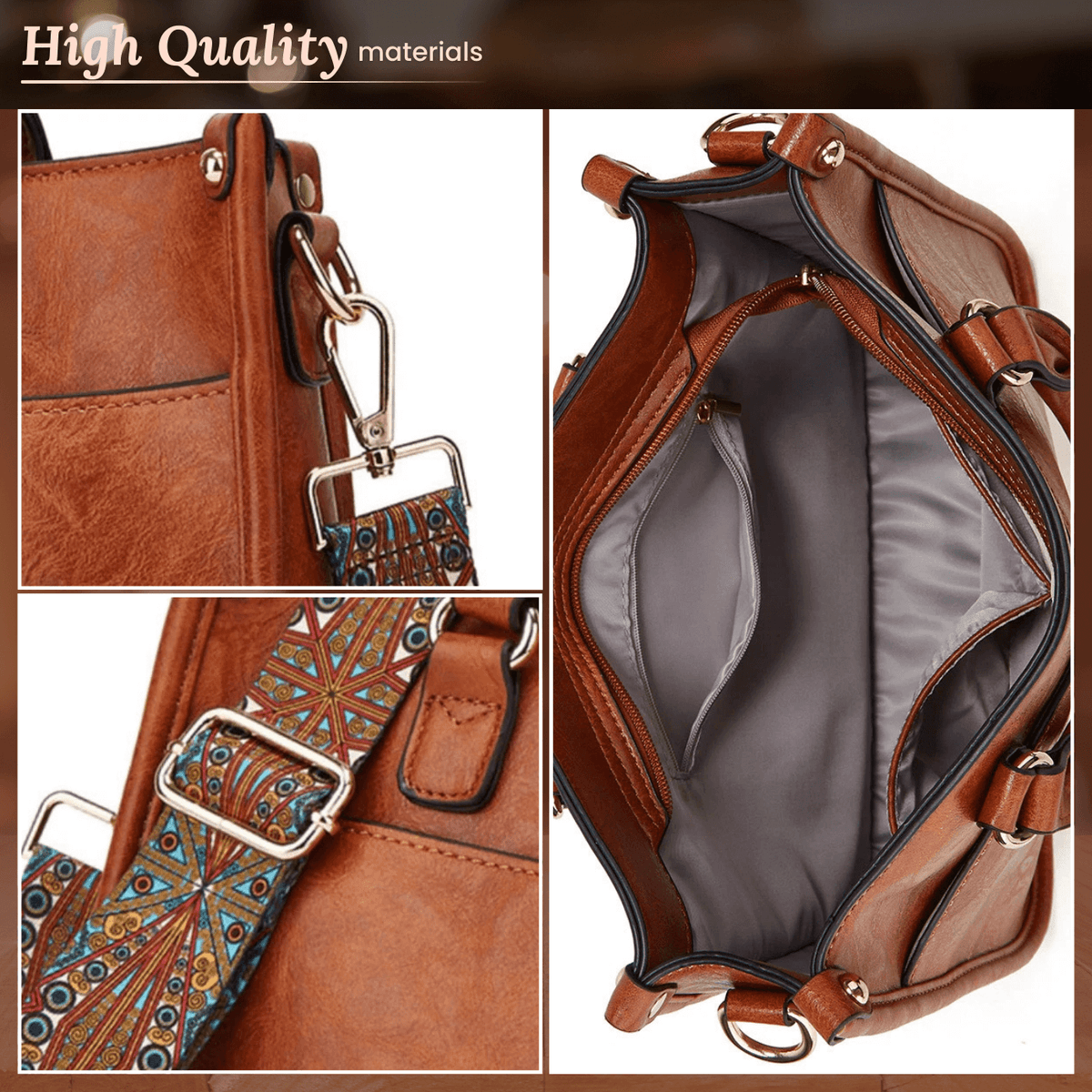 Borsa a Tracolla con Pattern di Irene