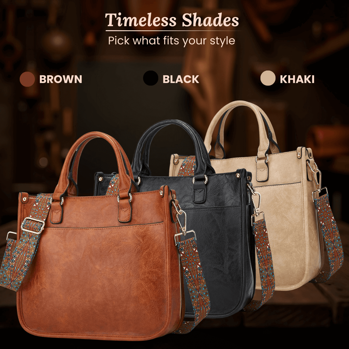 Borsa a Tracolla con Pattern di Irene