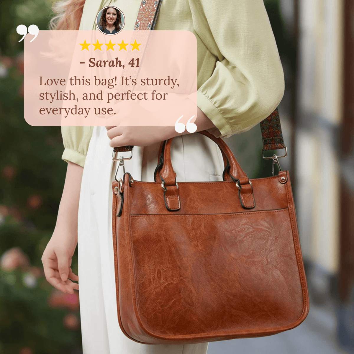 Borsa a Tracolla con Pattern di Irene