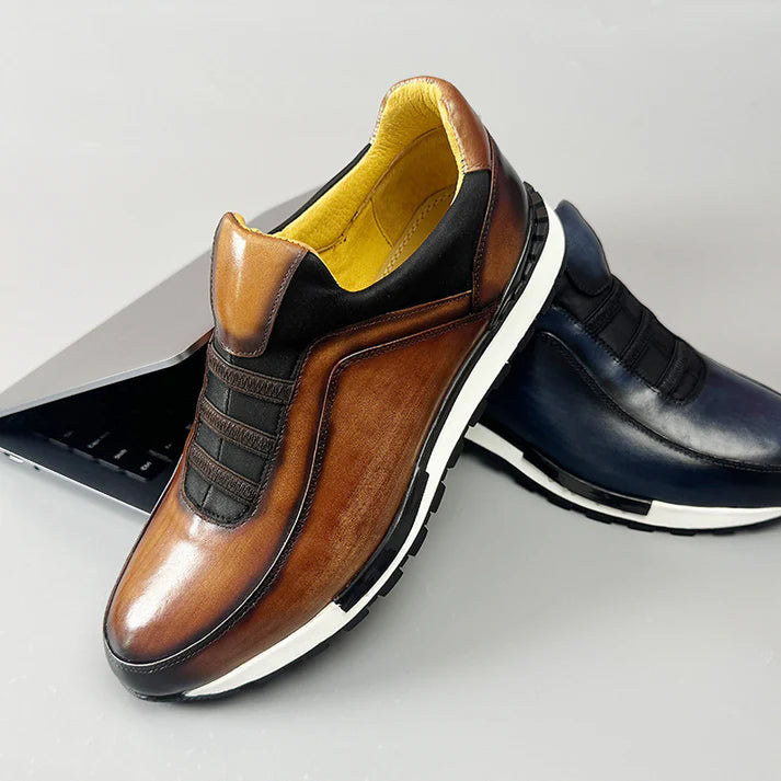 Lorenzo — Slip-On in Pelle Patinata