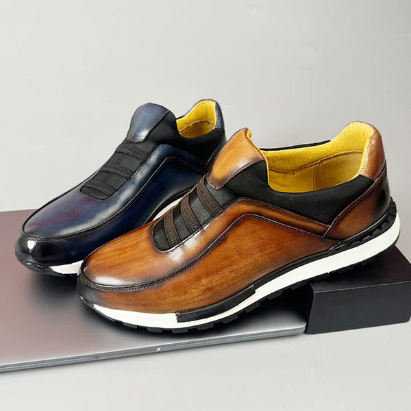 Lorenzo — Slip-On in Pelle Patinata
