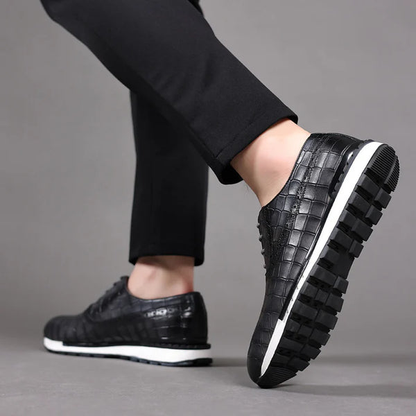 Edoardo — Oxford Sneaker in Pelle Stampata